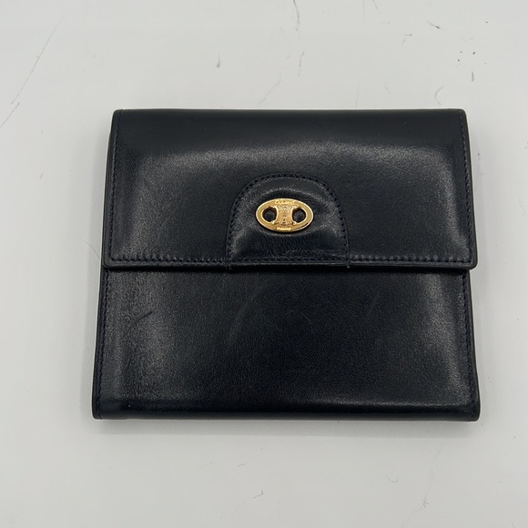 Celine Dark Navy Leather Wallet - Picture 2 of 15